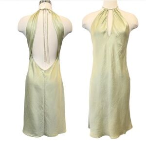 Backless silk dress